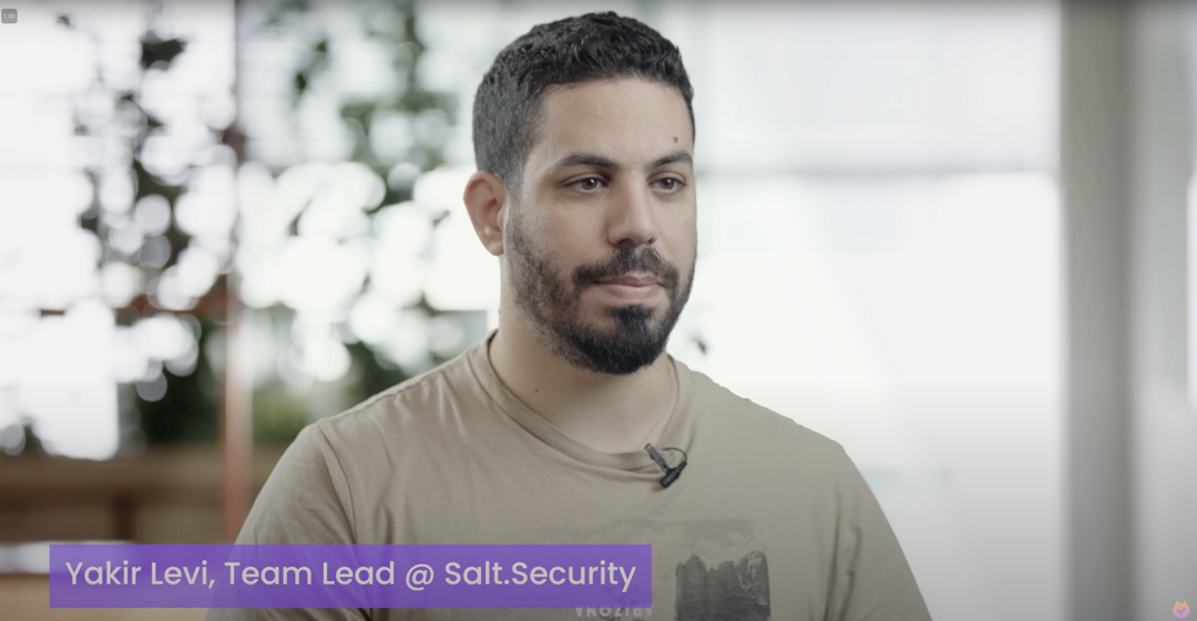 Yakir Levi, Team Lead at Salt.Security recommendation